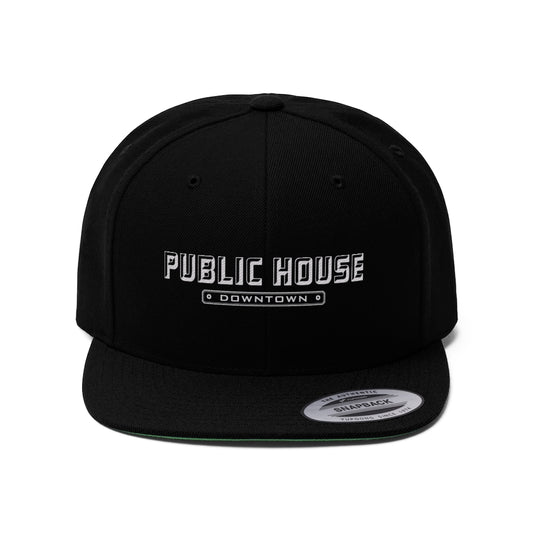 Public House Downtown Unisex Flat Bill Hat