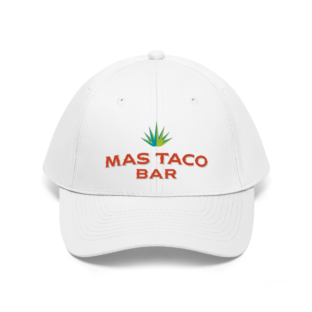 Mas Taco Bar Logo Unisex Twill Hat